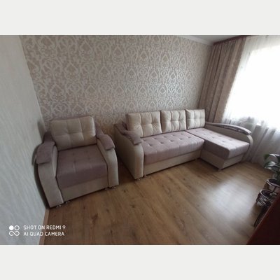 Комплект #УДК3.Диван угловой с креслом